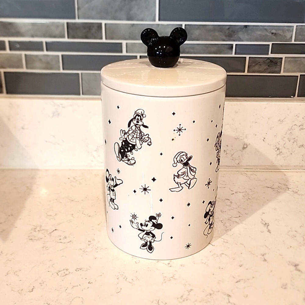 Mickey and friends Christmas cookie jar